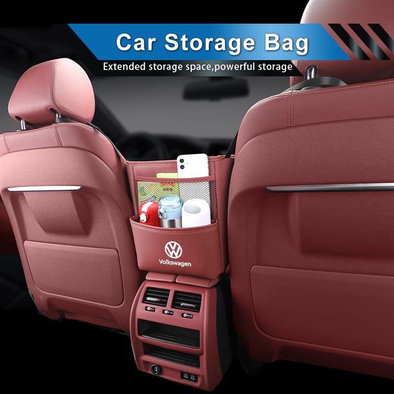 Large Capacity Car Center Console Seat Storage Bag For VW GTI Polo Passat Scirocco Tiguan T-ROC Touareg Touran CC Sportcoupe zw9