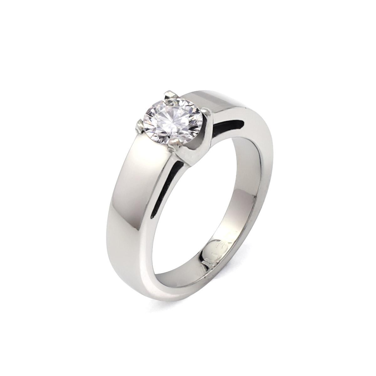 

New Arrival Ring with Zircon Silver Crystal Ring Engagement Wedding Gift for Lovers Couple Matching Stacking Rings 8