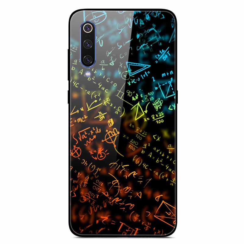 For Xiaomi Mi A3 Cases Luxury Tempered Glass Space Phone Covers for Xiaomi MI 9 Lite Case 9lite MiA3 Hard Back Shell Protective