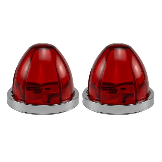 1/2Pcs LED Watermelon Wheel Lamps under Glow Side Lights Enhanced Visibility Safety Semi Truck Trailer Marker Lights