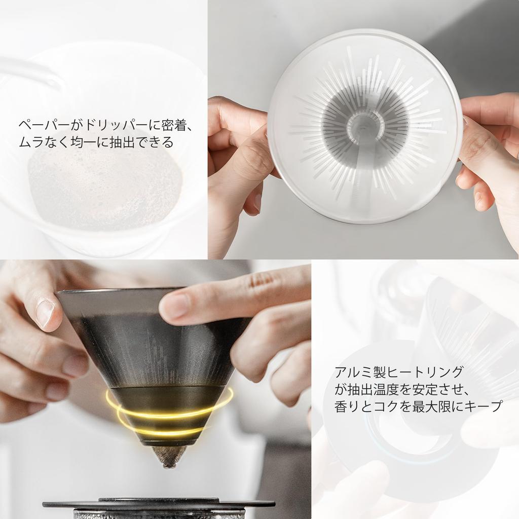 ShanSon V60 Coffee Dripper Cup Hand Home Convenient Coffee Filter, 1-4 Capacity, Drip, Stylish, Camping, Outdoor, Cafe, Cafe, Lightweight, Utensil,