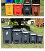 Foot-Operated Sanitation Bin: Large Outdoor Trash Can for Schools, Hospitals, Enterprises