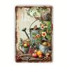 Vintage Wall Art Metal Tin Sign Inch RustProof Floral Garden Retro Decor