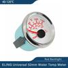 ELING 52mm Water Temp Gauge Temperature Meter 40-120℃ with Red Backlight for Motorcycle Car Boat Yacht Universal 12V 24V