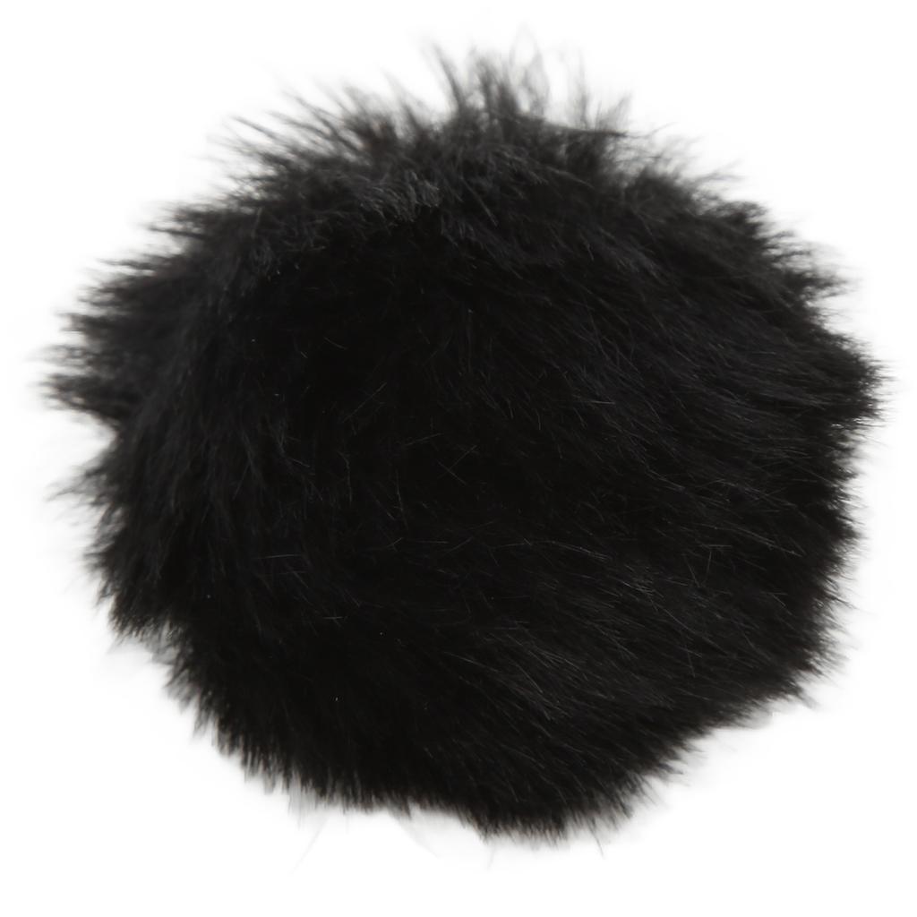 Artificial Fur Lavalier Mic Windscreen Lapel Microphone Wind Muff Clip On Furry Mic Muff
