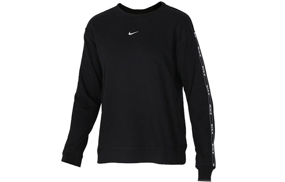 Nike Sweatshirts Women s Black Crew Neck Moderate Regular AR3055-011 S