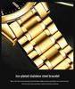 Oulishi Waterproof Gold Steel Band Quartz Men's Business Watch