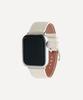 Adeo Apple Watch Galaxy Watch Leather Strap Appsong White