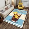 Retro Style Carpet with Soda Glass and Lemon Design Text Print Suitable for Use As an Anti-slip for Living Room Bedroom Sofas