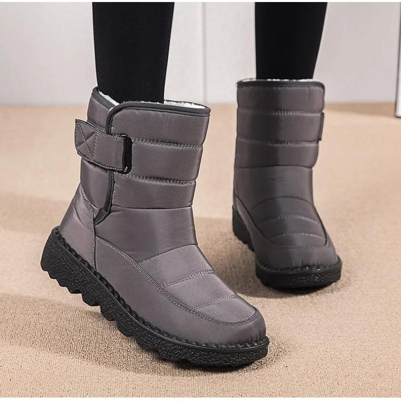 Women Boots 2025 Winter Shoes Woman Waterproof Snow Boots Winter Warm Fur Botas Mujer Korea Style Black Ankle Boots For Women
