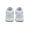 Air Jordan 1 Mid SE GS Brokatowy Swoosh Buty Dziecięce Niebieski Niebiesko-Barwiony Summit-White FQ9117-400