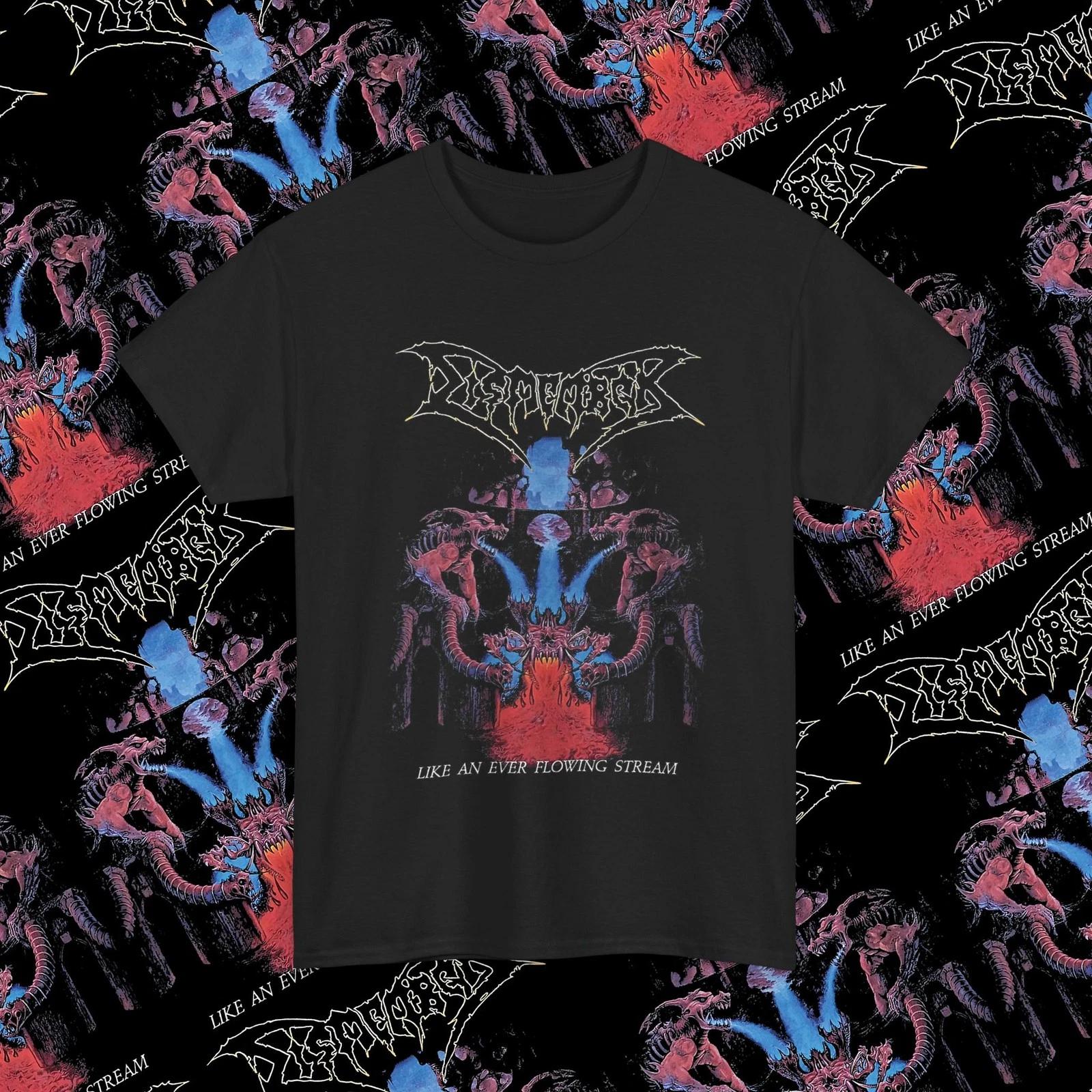Dismember “Like an Ever Flowing Stream” T-Shirt, Swedish Death Metal Band Shirt 2XL