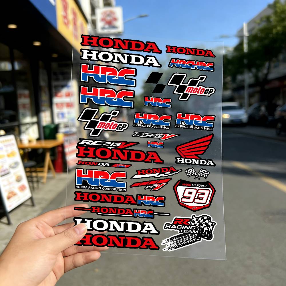 FOR HONDA HRC H WING Reflective motorcycle stickers, 3M safety warning at night in the dark scooter helmets TP6