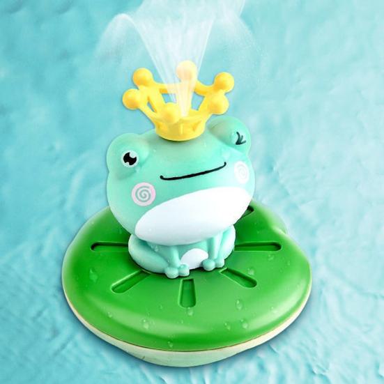 Frog Water Spray Toy for Kids Outdoor Water Play Pump with 4