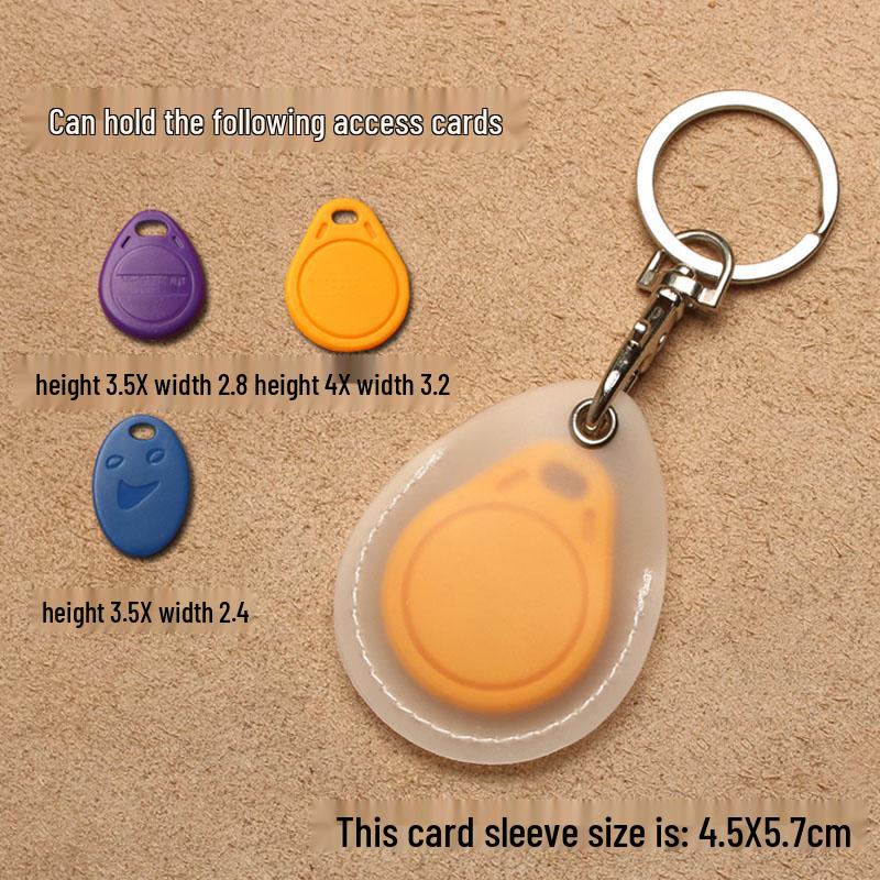 Transparenter tropfenförmiger Ausweishalter & Aufzugskartenhülle