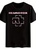 Vintage Heavy Metal Band Graphic T-shirt - Retro Rock Tee with RAMMSTEIN-like Design