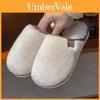 Indoor Cotton Slippers For Women Men With Nonslip Sole And Warm Plush For Autumn Winter Comfort