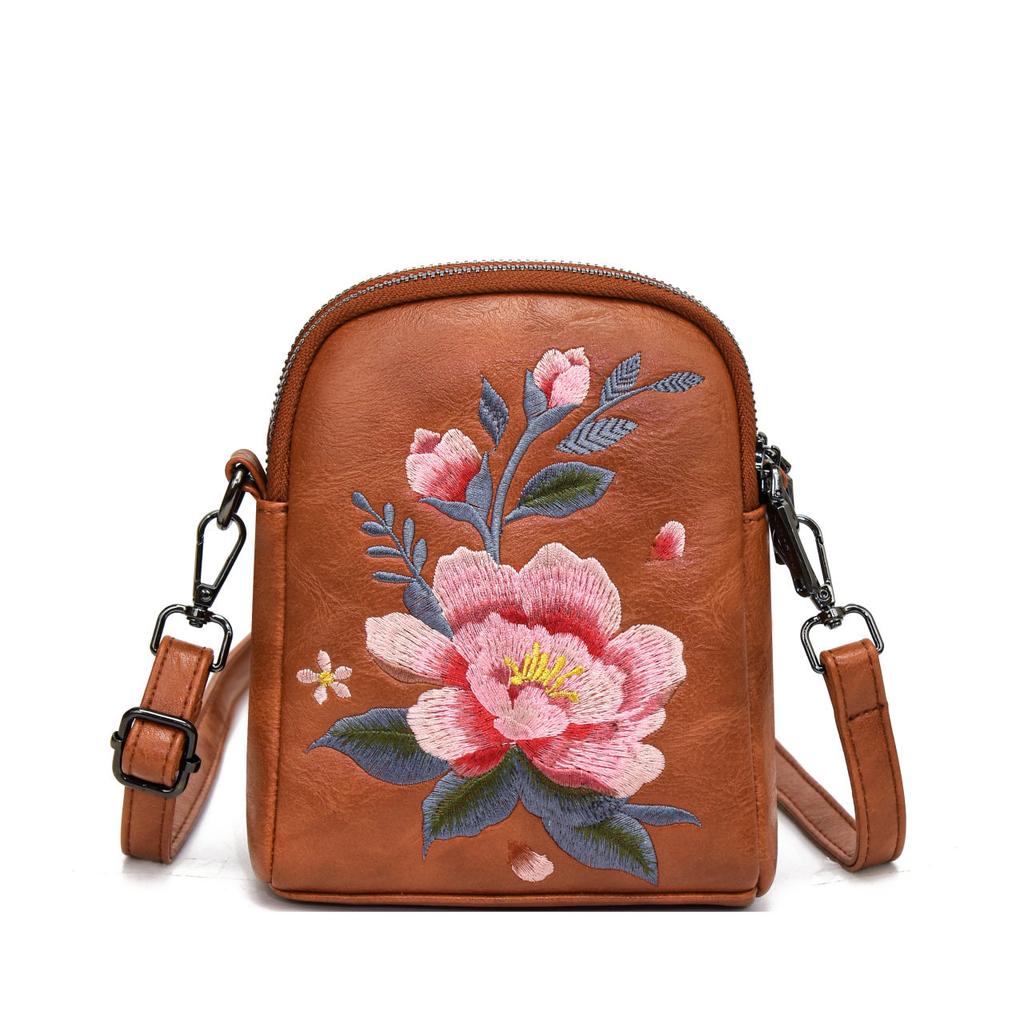 Embroidered Small Bag Chinese Style Single Shoulder Crossbody Mobile Phone Coin Purse Bag