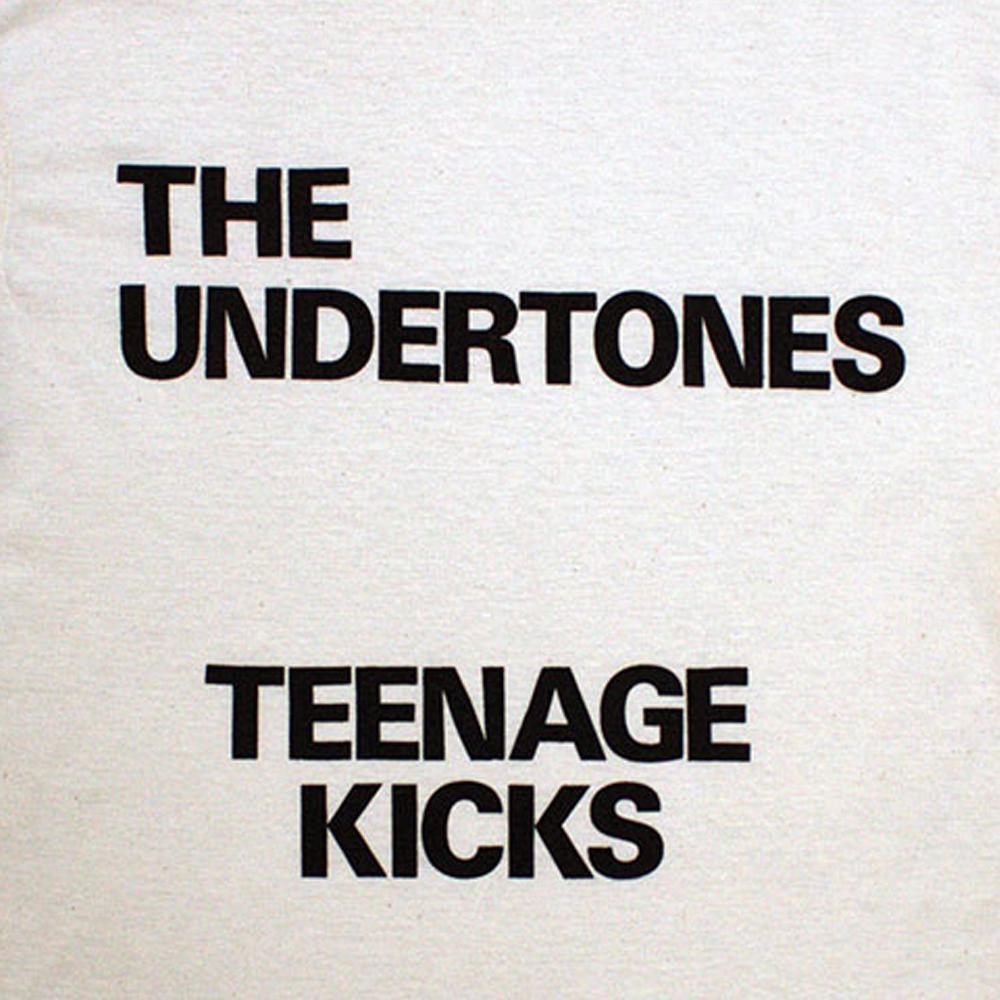 The Undertones Unisex Adult Teenage Kicks Text T-Shirt