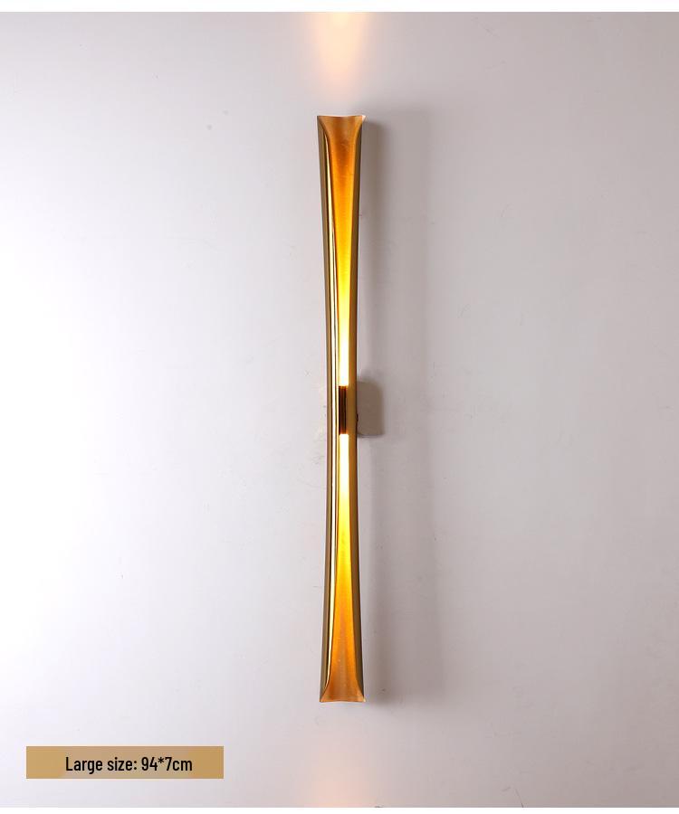 Nordic Minimalist LED Wall Lamp – Wrought Iron Design for Bedroom, Living Room, Hallway, or Staircase