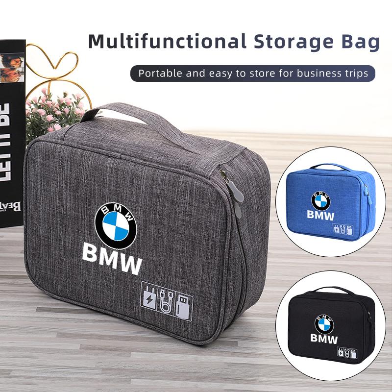 BAER4 For BMW 2025 Hot Waterproof Storage Bag Portable Electronic Accessory Organizer For BMW X1 X2 X3 X4 X5 X6 X7 G30 G20 G11 F30 F10