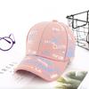 Trendy Adjustable Baseball Cap Breathable Sun Protection Graffiti Print Cap Hip Hop Sunshade Hats for Boys Girls