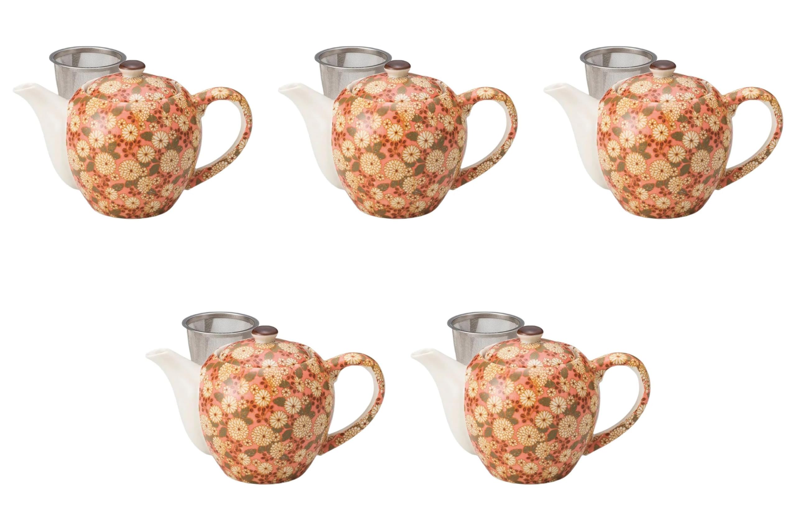 

Набор из 5 горшков-корзин Kiku no Koji от Setomonohonpo (розовый) (с сеткой) [500 куб. см] розовый