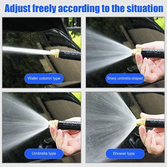Car Washer Sprayer High Pressure Home Car Wash Water Sprayer with Booster Nozzle Adjustable Spray Modes Nozzle for Garden Watering and Outdoor
