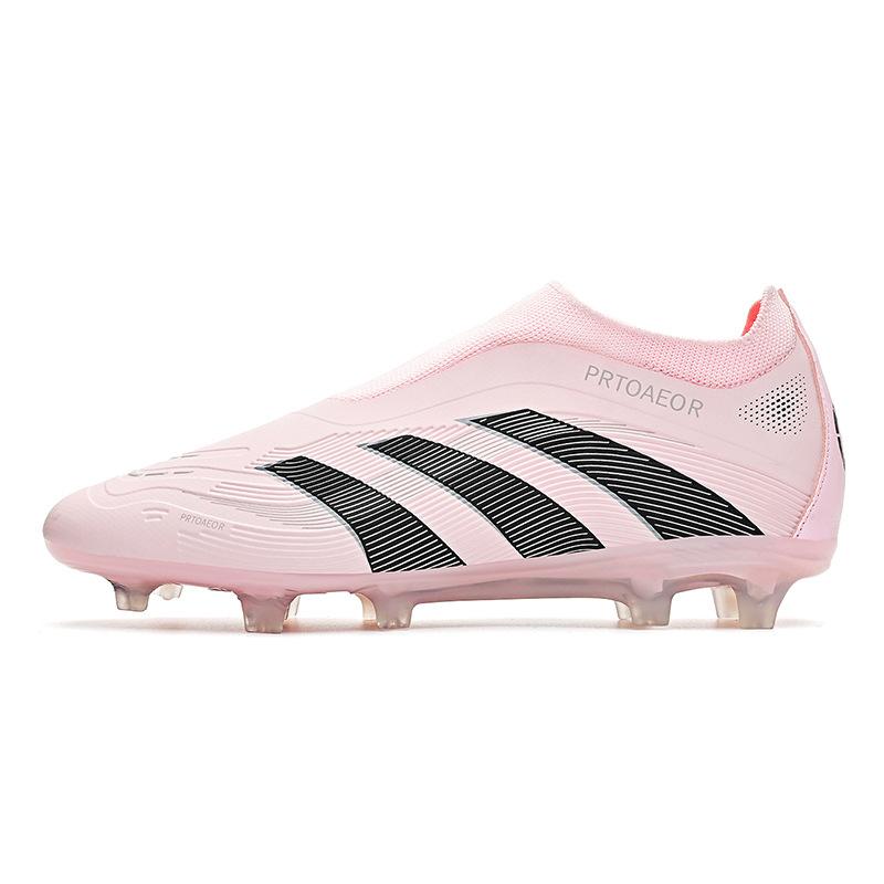 Seamless Fly-Woven Football Shoes Without Straps And Feet, Natural Lawn Ag Spikes, Leather Feet, Boys And Girls, Adolescent Training