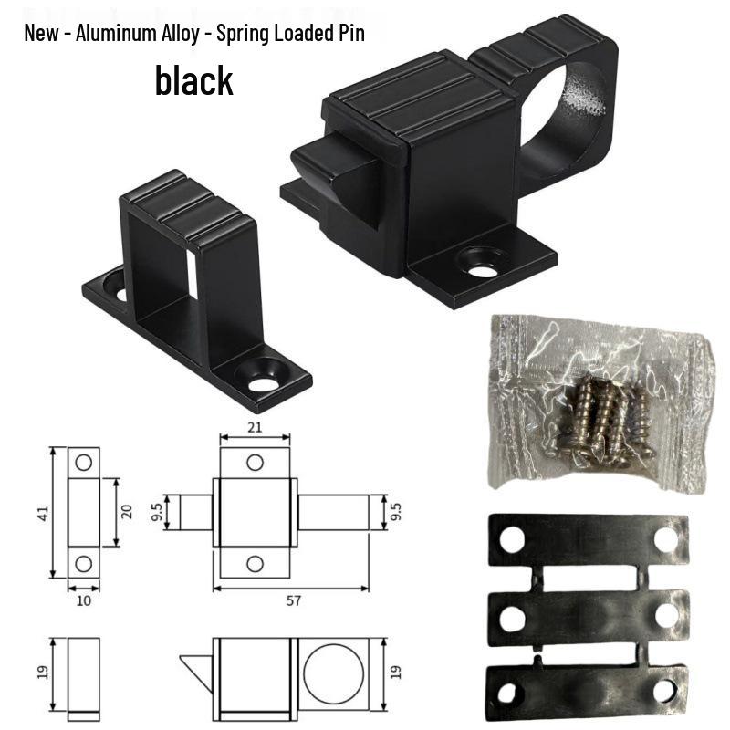 Automatic Surface-Mounted Aluminum Alloy Spring Latch for Wooden Doors, Windows, and Cabinets