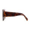 Celine Letter Decoration Acetate Irregular Shape Sunglasses Women Sunglasses Brown CL40263U53B