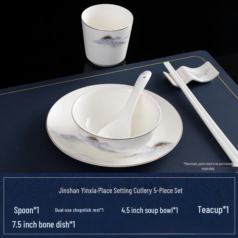 Abay Golden Mountain Glow Bone China Tableware Set