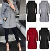 Stylish Women's Autumn Winter Zip Hooded Coat Jacket With Long Sleeve Design For All Occasions