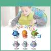 Baby Sea Animal Rattle And Suction Cup Toy Set For Newborns And Infants