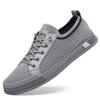 Men's Sports and Leisure Leather Shoes Summer Breathable Fly-woven Mesh Trend Fashion Lazy Shoes