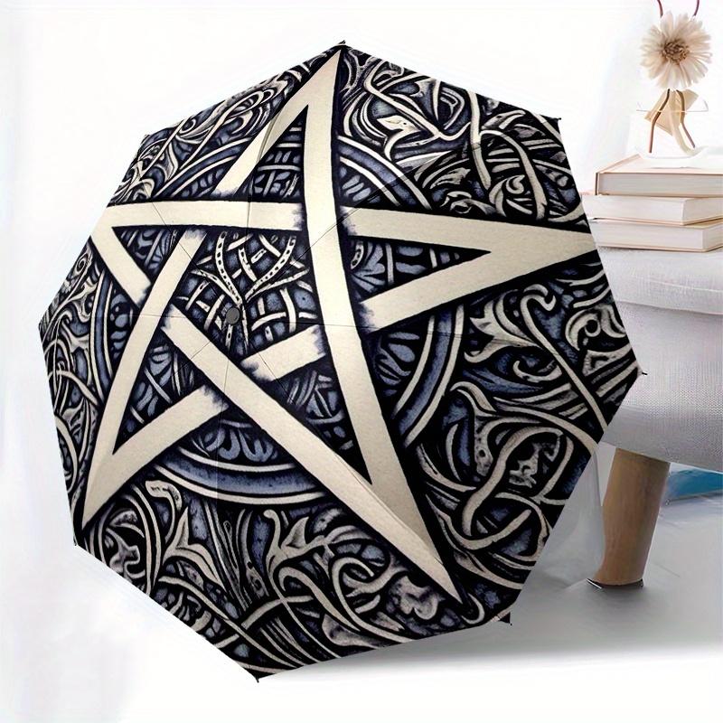 Pentagram Wall Art - Decorative Pentacle Symbol Tapestry Poster Umbrella, Christmas Gift Y351