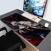 PC Red  White Anime Character Gaming Mouse Pad Waterproof Desk Mat for Gamers
