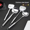 Stainless Steel Cookware Set: Spatula, Spoon, Ladle