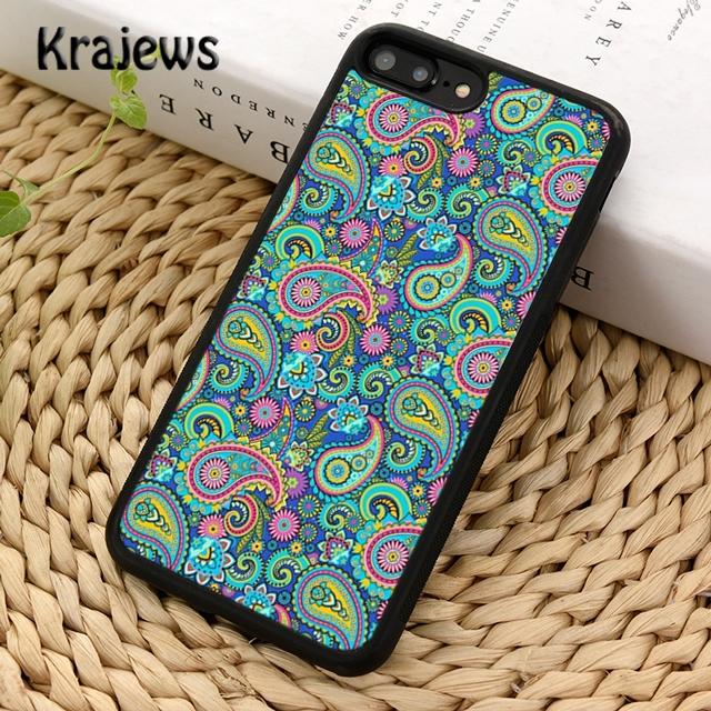 Bandana Paisley Red blue Phone Case Cover For iPhone 17 Air 16 15 14 plus 12 13 pro max coque Fundas