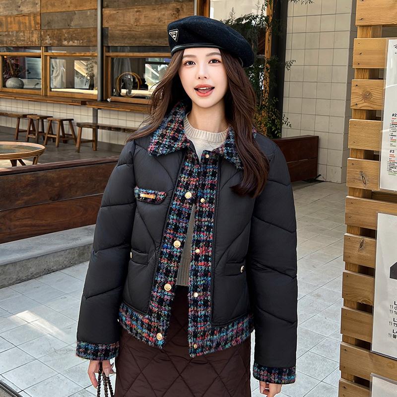 Höst Vinter Tjock Varm Parka Dam Casual Söt Enfärgad Stor Ficka Lös Jackor Ytterkläder