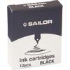 Sailor Fountain Cartridge X Pen, Dye-based Ink, Black, 13-0404-120, 6.5cm 4.95cm