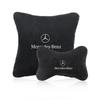 Car Seat Headrest Auto Lumbar Pillow for Mercedes Benz AMG Smart W205 C300 W203 W206 W108 W124 W126 W140 W168 W169 Accessories