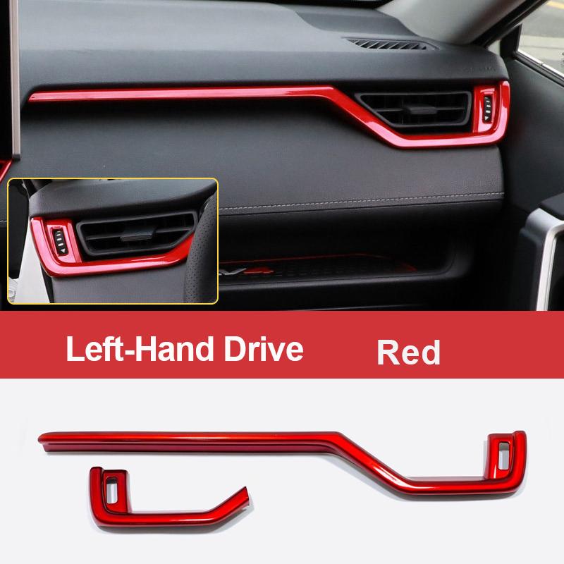 For Toyota RAV4 XA50      2024 Hybrid Car Central Control Dashboard Air Outlet Vent Strip Trim Cover Sticker