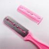 Hair Shaving Comb With Razor Blade Hair Brushes Hair Trimmer Cutting Thinning Haircut Tool Professional Barber Salon Hairs Knife