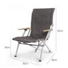 Aluminum Alloy Sea Dog Chair Foldable Portable High Back Recliner for Fishing Camping Outdoor Activities