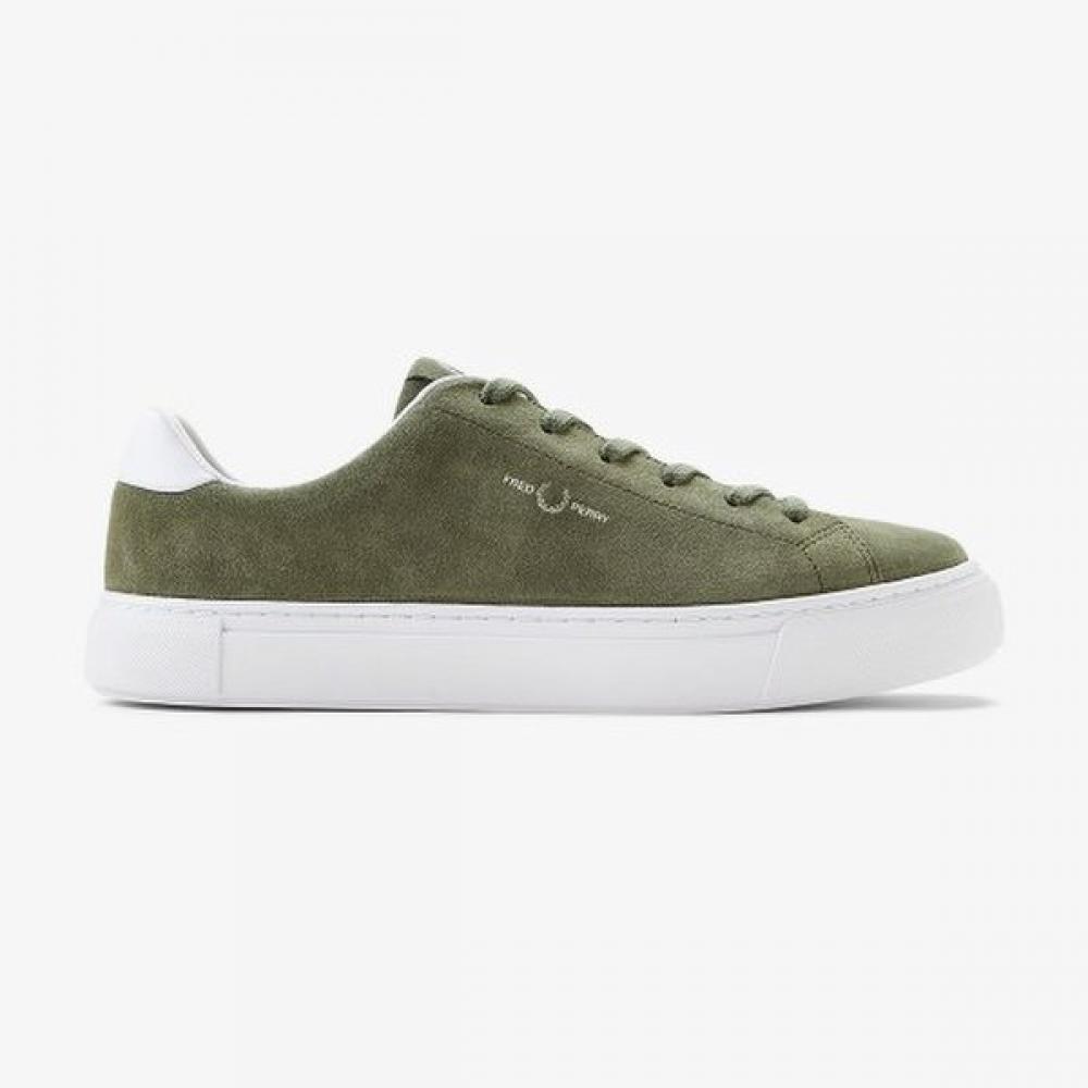 Fred Perry B71 Suede Khaki Sneakers Sfpm2438319 X61 290