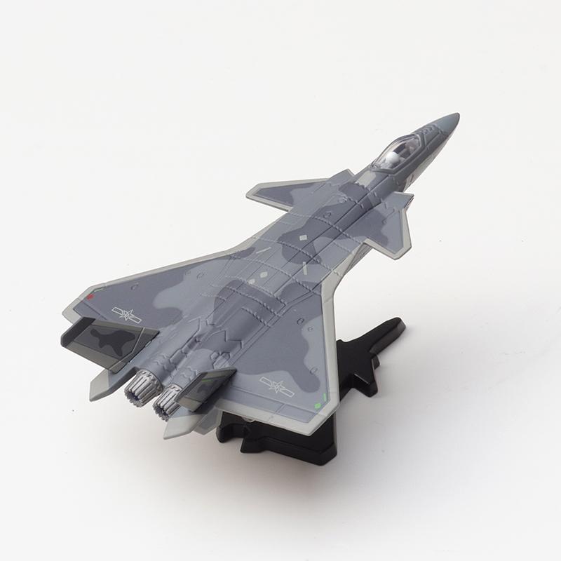 XCARTOYS 1/200 Miniatur-Legierungsmodell Spielzeug Dekoration J-20 Stealth-Kampfflugzeug Stealth-Flugzeug Kinder Weihnachtsgeschenk Spielzeug für Jungen