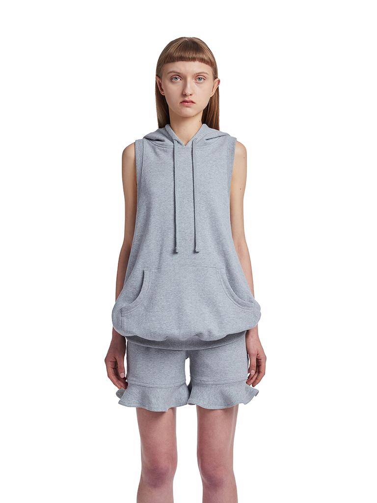 Hoodie Vest_Grey