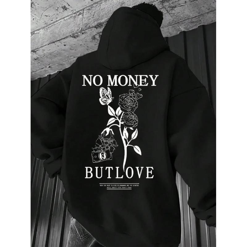 

Tattoo Art Printed Hoodie, Ink-Inspired Street Fashion for Edgy Personalities XXL чёрный