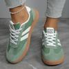 Flat bottom German training shoes women's spring and autumn large size sports board shoes fashion casual white shoes women